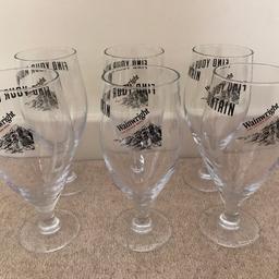 6 x Pint glasses by Wainwright
Hardly used & in like new excellent condition
They have the widget markings
Any questions please ask, I have some other glasses for sale :-)
