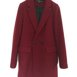 Red Zara Coat XS. Not worn. 