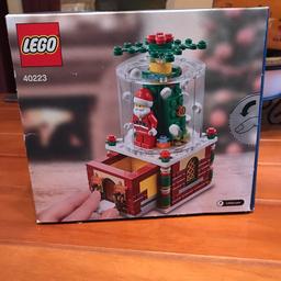 Lego snow globe that has Santa inside plus comes with a tiny drawer. 
Collection only