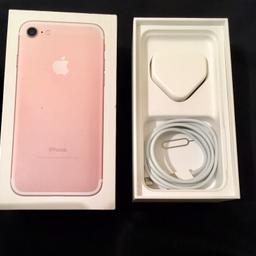 IPhone 7 32GB in rose gold fully working.
Comes with original box and charger.
Thanks