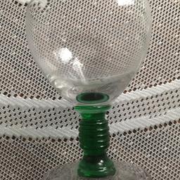 Green and white glass glasses collection ladybrook Mansfield £6
