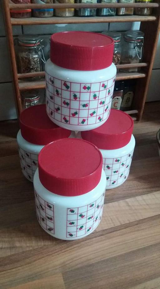 Buy & Sell Neath Port Talbot - Wales Ystalyfera - Neath Port Talbot - Photos for Rare 1980's milky glass jars