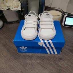 Size UK4 Infant
Used but in perfect condition 
From a pet and smoke free home