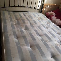 Double size orthopaedic mattress and metal ber frame. Used but in very good condition. Collection only.