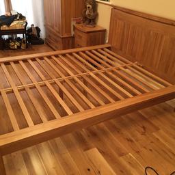 Tokyo solid wood Double 4” 6” bed frame and headboard In Light to Medium oak
Brought from oak furniture land cost £400 
In good condition
£150 ONO
Collection from Kimberley Nottingham
Frame will be dismantled for collection
No mattress included just frame & headboard