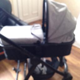 Comes with car seat and rain covers. Folds up really easy. Just click one button. It's 6 months old and in very very good condition. Only selling as I've brought a stroller