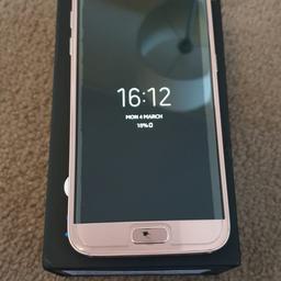 rose gold samsung s7 32gb in good condition apart from slight scratch on button but still works fine. The phone is in working order. No scratches on the back glass & front comes with screen protector. will be sent with its original box & charger. If you want more info feel free to message me.