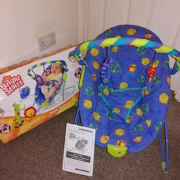Baby Bouncer chair

In great condition, comes with box & assembly instructions

Has a soothing vibrations option on the front

Collection from Desborough