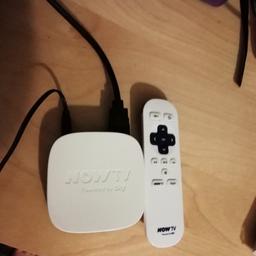 Now tv box with remote control
In excellent working order
Turn your standard TV into a smart tv
