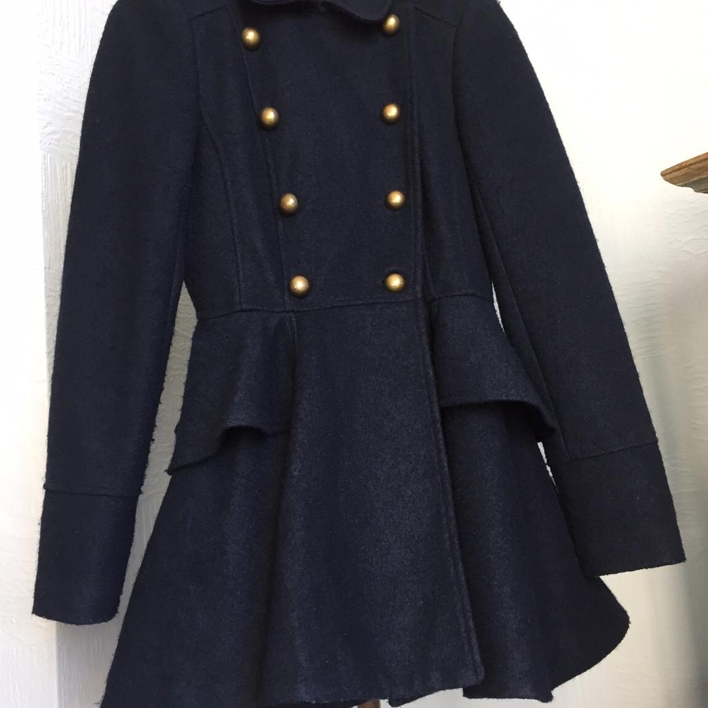 Miss selfridge 2025 navy military coat