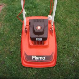 flymo sprinter  e30 twin. grass mower.  good working order. light and easy to use. can be seen running