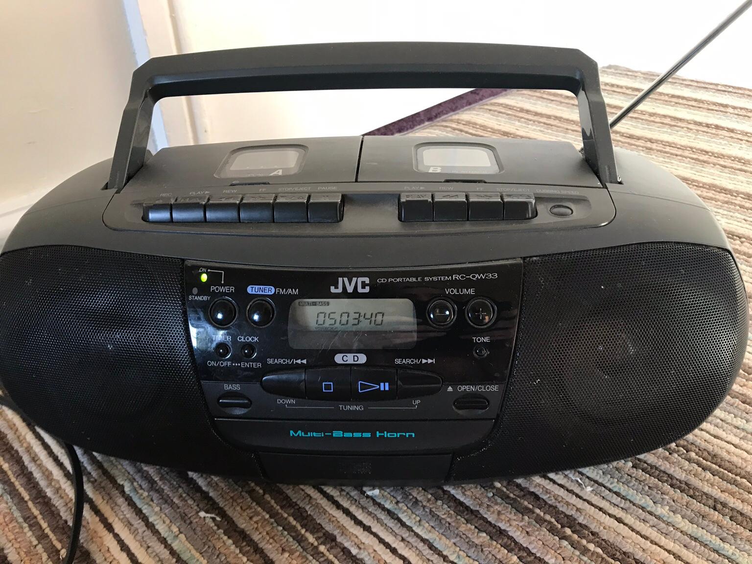 JVC portable cd player with Twin cassette. in WS11 Cannock Chase für £ ...