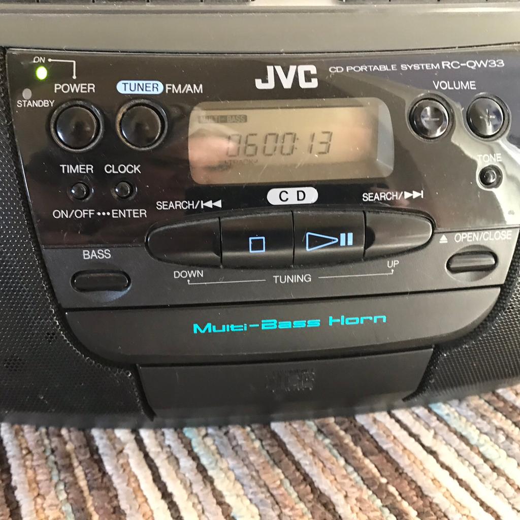 JVC portable cd player with Twin cassette. in WS11 Cannock Chase für 15