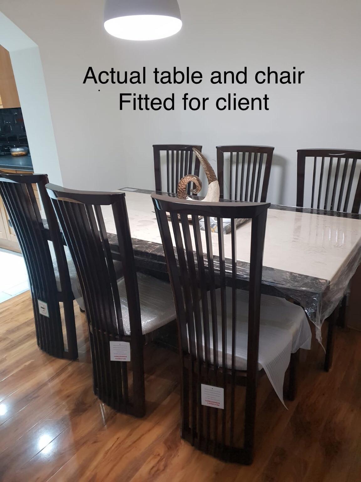 Naples Solid Marble Dining Table with 6 Chair in OL1 Oldham for £1,400.