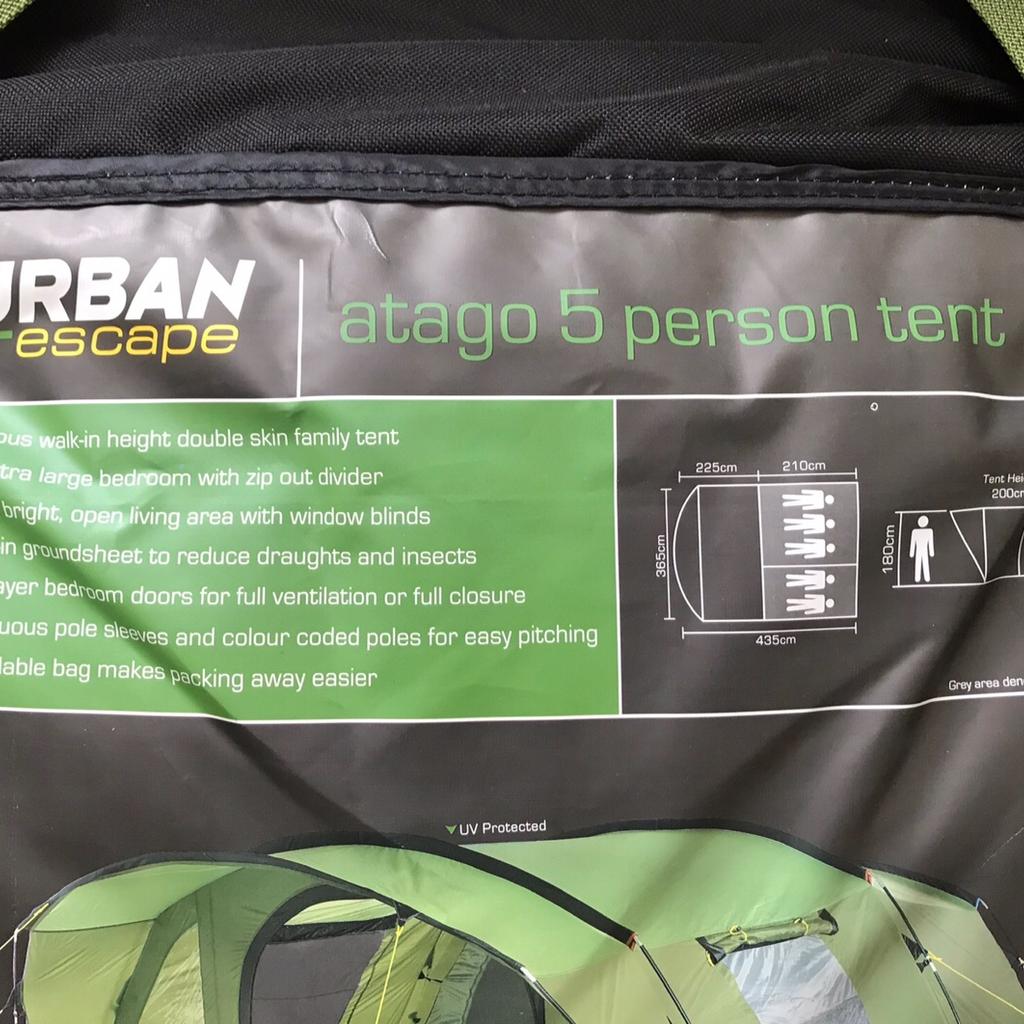 Urban escape atago 5 hotsell man tent