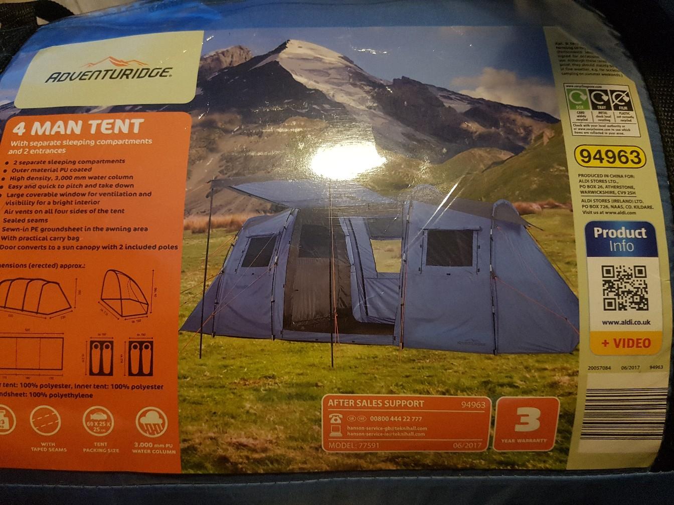adventuridge 4 man tent in ME13 Swale für 20,00 £ zum Verkauf Shpock DE