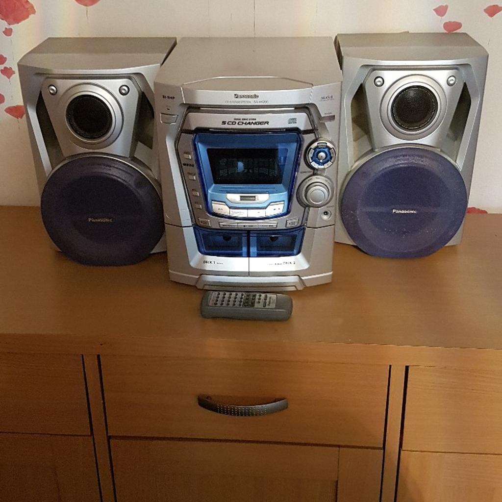 Panasonic 5 CD Changer Stereo System in CF39 Tonyrefail for £45.00 for