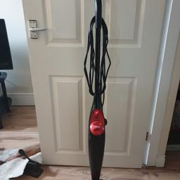 Vileda steam mop, suitable on laminate floors. comes with measuring jug for water and 2 new mop heads ( bought new as replacements), and a carpet glider. See Vileda website for product specifics, selling due to upgrade.