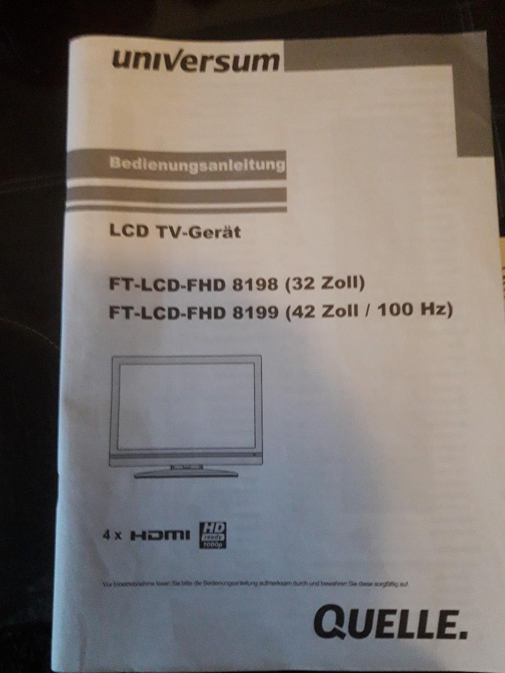 Universum LCD Fernseher 32 Zoll in 67433;67434;67435 Neustadt an der ...