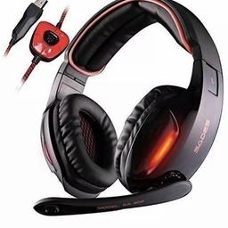 Brand New SADES SA902 Gaming Headset 7.1 Virtual surround Stereo Sound Over Ear Gaming Headphones Wired USB LED Light With Mic Volume Control For PC/ Laptop

Brand new still in the box gaming headset.     Unwanted Christmas gift.

Collection available from Westcliff, Upminster or Brentwood.
