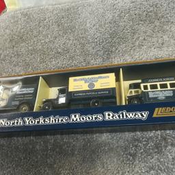 Set of 3 model vehicles advertising North Yorkshire Moors. All in perfect condition.