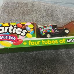 Model car advertising Smarties. Sadly contents long gone.!