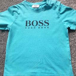 Hugo Boss t-shirt in light blue in size age 3 in excellent condition