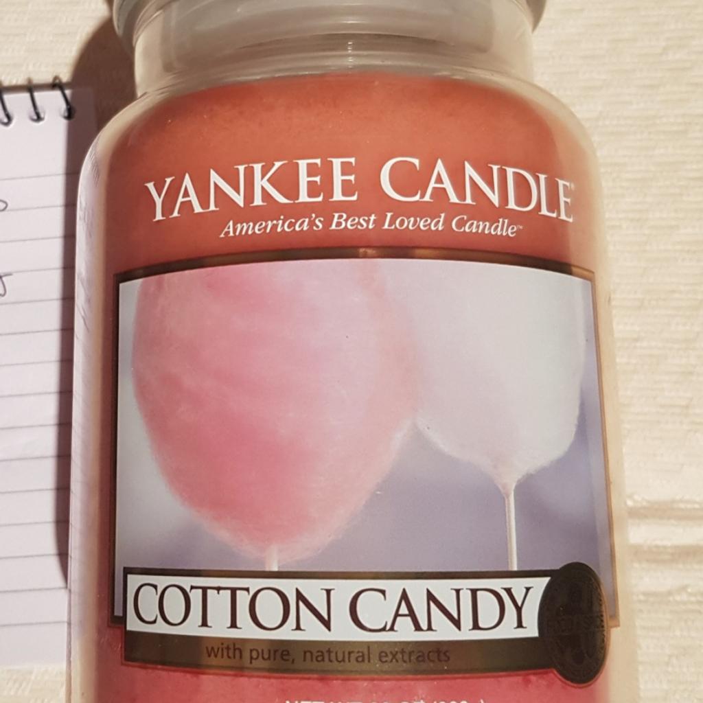 🔥🔥large cotton candy Yankee candle in NP12 Blackwood for £24.00 for sale