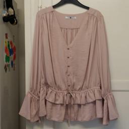 Only worn once size 14 pretty pale pink blouse, has v-neck with buttons fastening. 

collection from Wanstead, 2mins from the central line x also happy to post for additional £2.95 x 

Any questions pls ask x also check out my other items as having a massive clear out x
