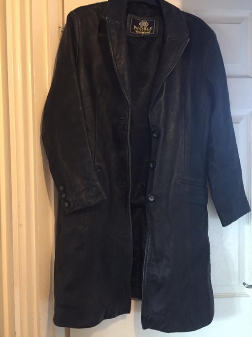 Buy & Sell Essex Chelmsford - Photos for Black ladies real leather coat size 12