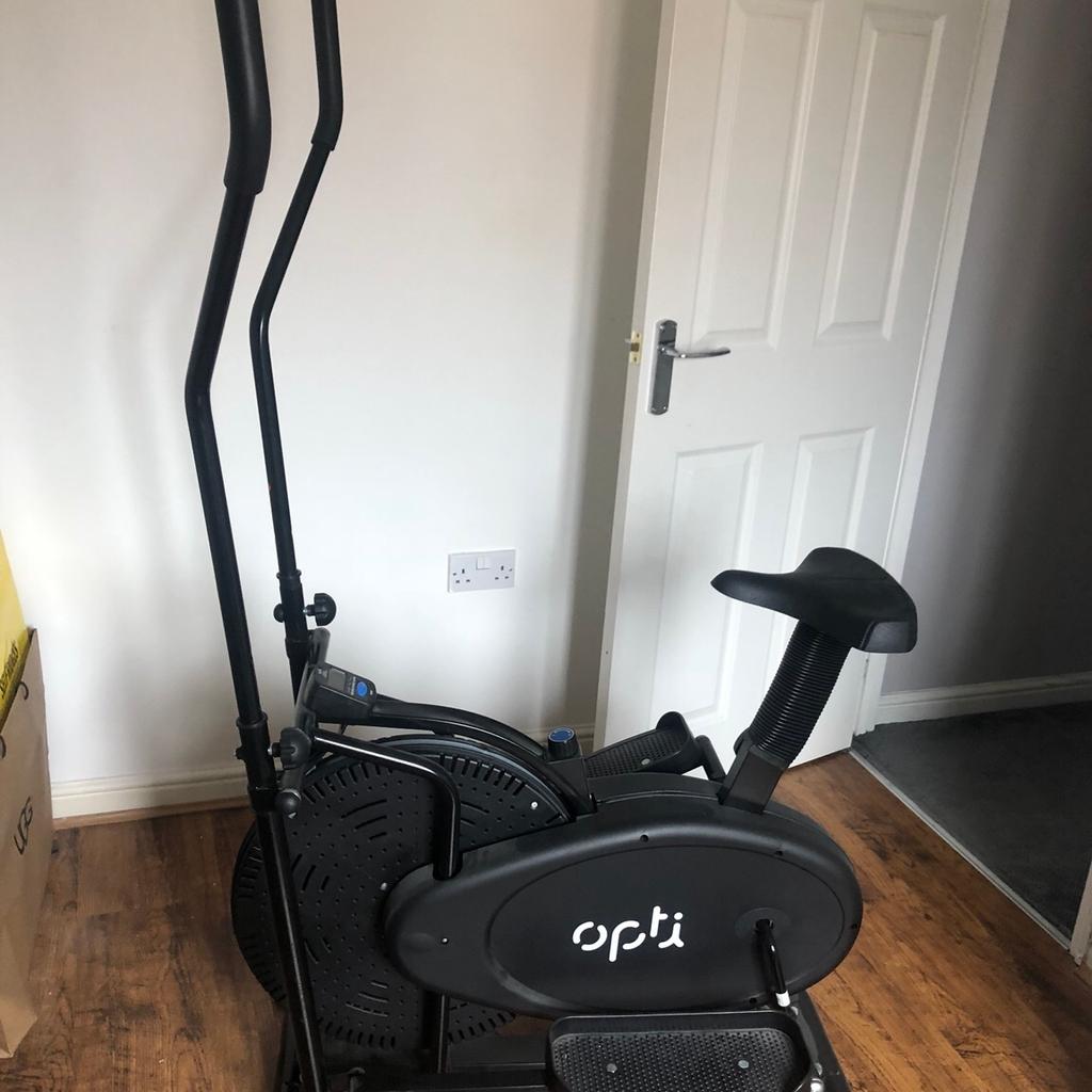 Opti 2 in 1 Cross Trainer & Exercise Bike in Wigan for £45.00 for sale