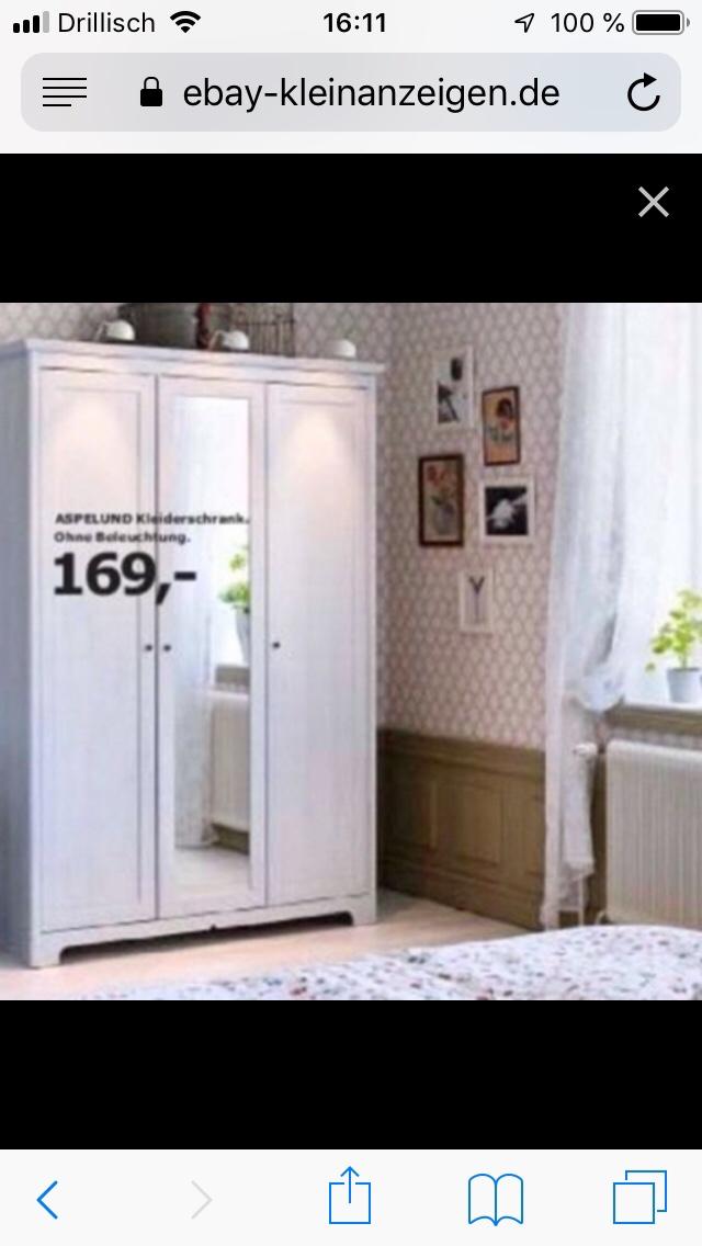 Ikea Kleiderschrank Aspelund in 81735 München für 75,00 € zum Verkauf