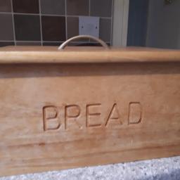 wooden bread bin