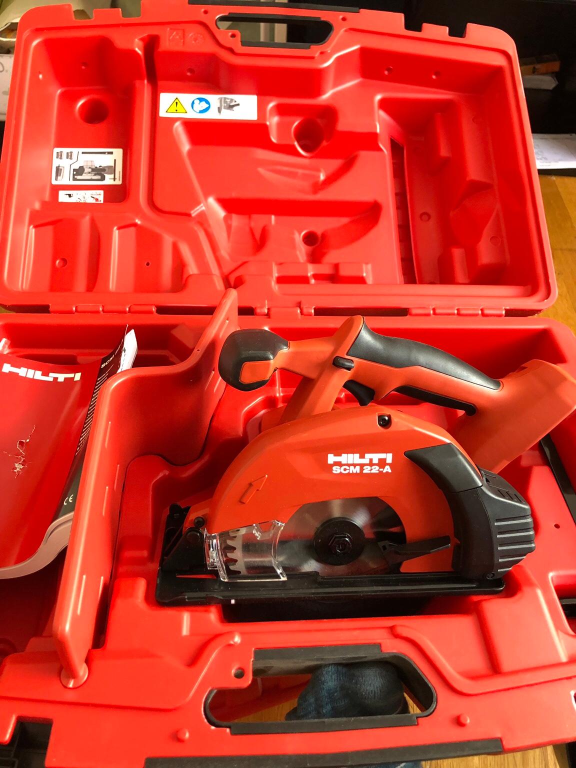 HILTI New Cordless Circular Saw SCM 22A case in HA2 Harrow for £230.00