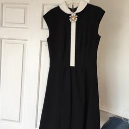 Immaculate ted baker dress with broach detail 
Size 8