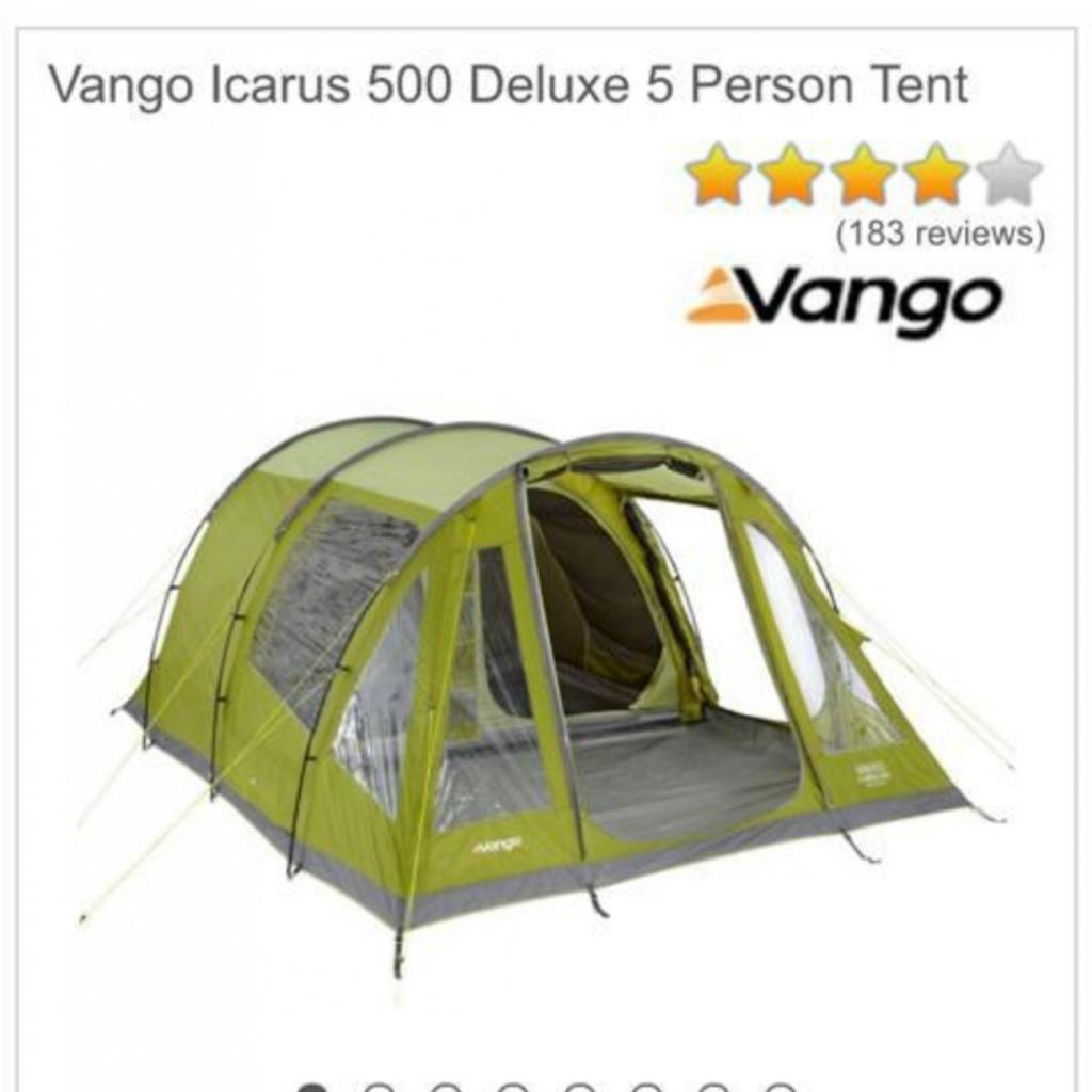 Vango Icarus 500 Deluxe 5 man tent in BL5 Westhoughton for 260.00