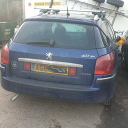 here I am selling a Peugeot 407 estate up until today I have been using it every day  for 6 years with no problems however today the engine has seized so I am selling for spares or repairs it is a 2006  1.6 hdi estate a y question please ask