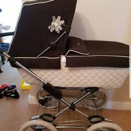 Hi for sale is a beautiful Silver Cross travel system. Included in the sale is the car seat, isofix base, moses basket stand, the pram and all covers (apart from raincover which was lost in the house move but may turn up!). Sat on white tyres atm but also included are black ones. This system is hardly used and in excellent condition. Cost over £900 brand new. You will not be disappointed!
Will not post or courier!
Cash on collection only!