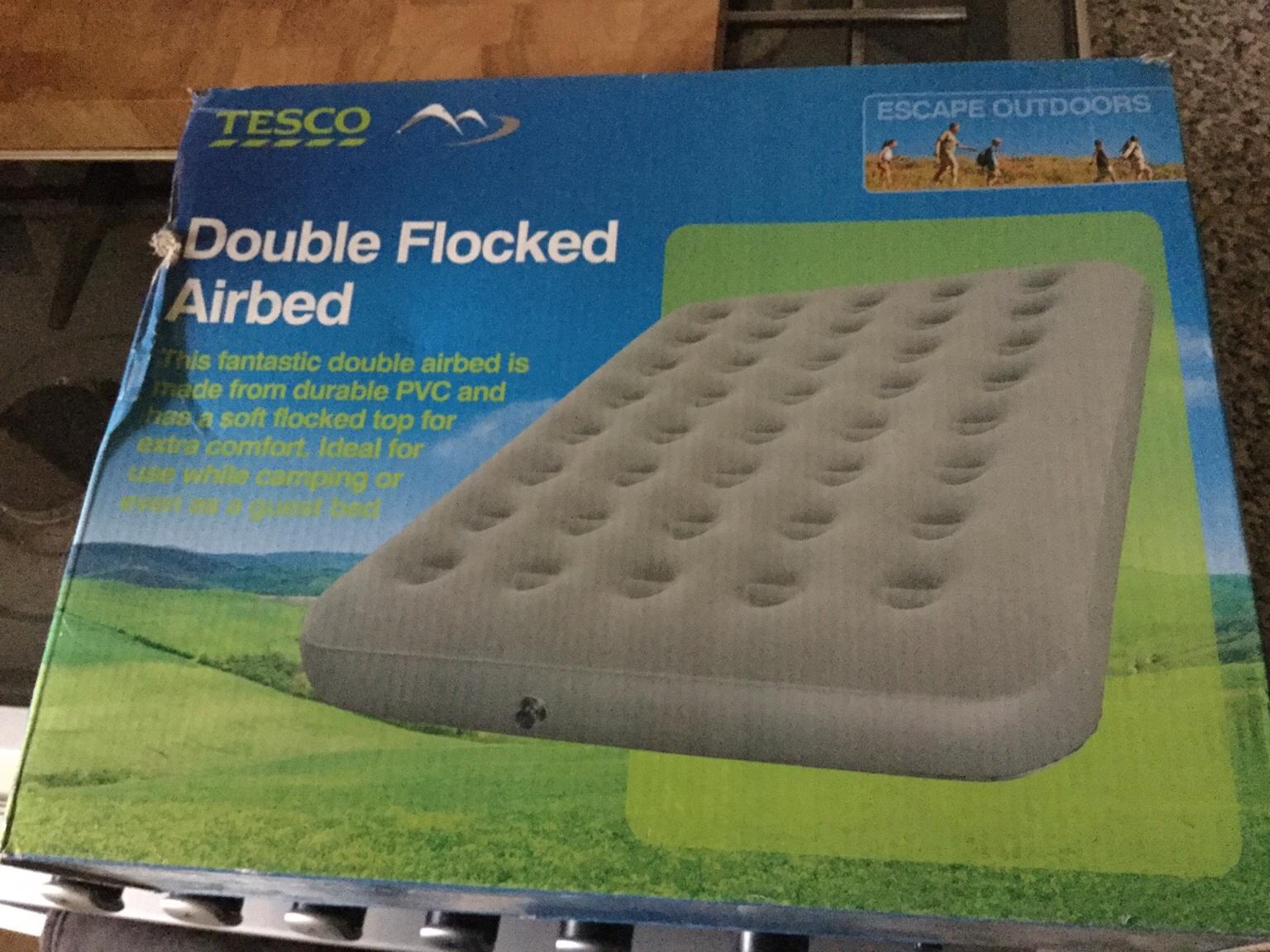 Tesco double flocked outlet airbed