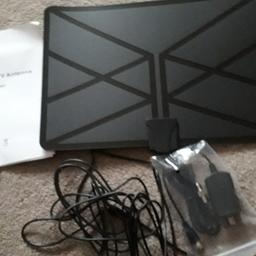 very lightweight new digital hd tv antenna bought from amazon £20   look at exellent reviews 
  never used in original package offer around £10   bought for caravan item not used or needed now