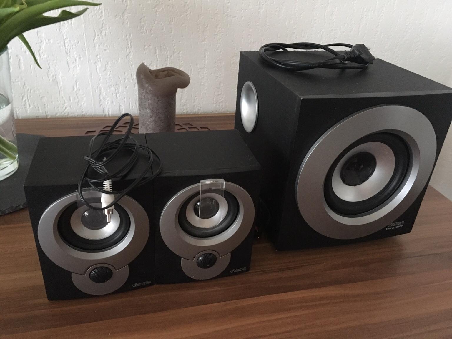 2.1 Boxen + Subwoofer zu verschenken in 59174 Kamen für gratis zum