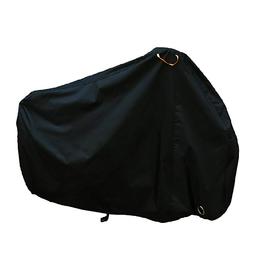 XL sized waterproof Bicycle/bike cover. Strong and durable; can cover up to 2 adult bikes. Has clasps and lock holes for bike security. Used but in great condition.