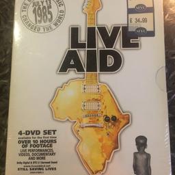 10hrs of music/concert footage over 4 DVDs, with live performances, videos and documentaries among other things
Still in original packaging.
Featuring Queen, David Bowie, Duran Duran, Phil Collins, George Michael and many more 
Perfect gift for any music fan, especially in the wake of Bohemian Rhapsody. 
£10 ONO
Collection from B31