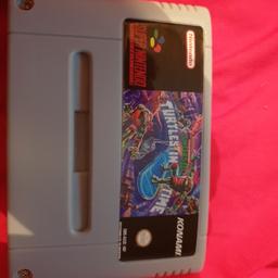 turtles in time SNES reproduction works on pal system vgc 20.00