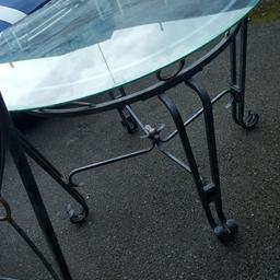 Table in excellent condition, glass cleans up well
4 chairs look like they can do with a good clean, minor stains from wear and tear...

bargain
Lichfield
£50