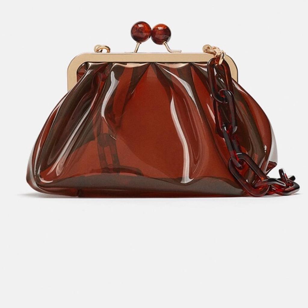 Vinyl crossbody bag zara sale