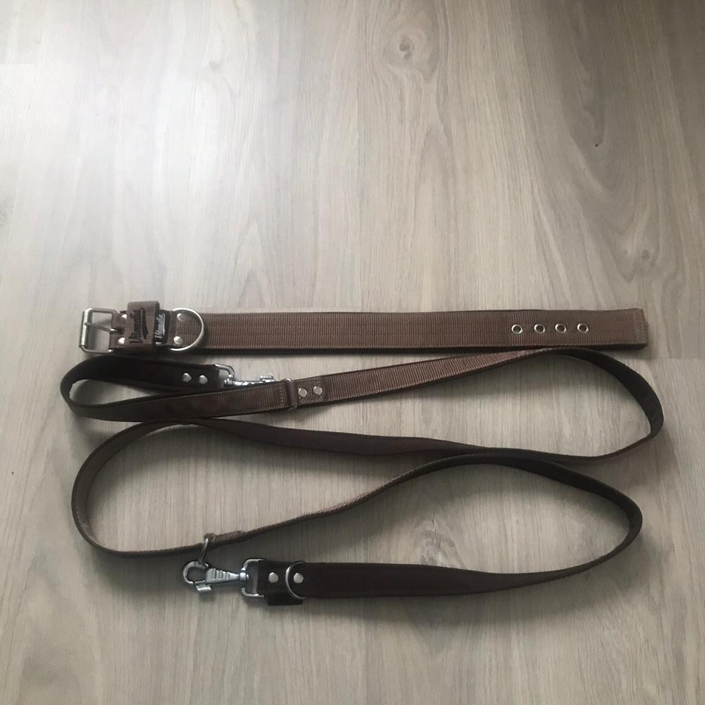 hundeleine fettleder verstellbare Fettlederleine Braun – Jagdexperte Amler main image 1