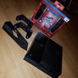 Voll funktionsfähige Ps4
2 Controller
2 spiele auf der ps4 (Need4speed/BuggyRace)
11 spiele