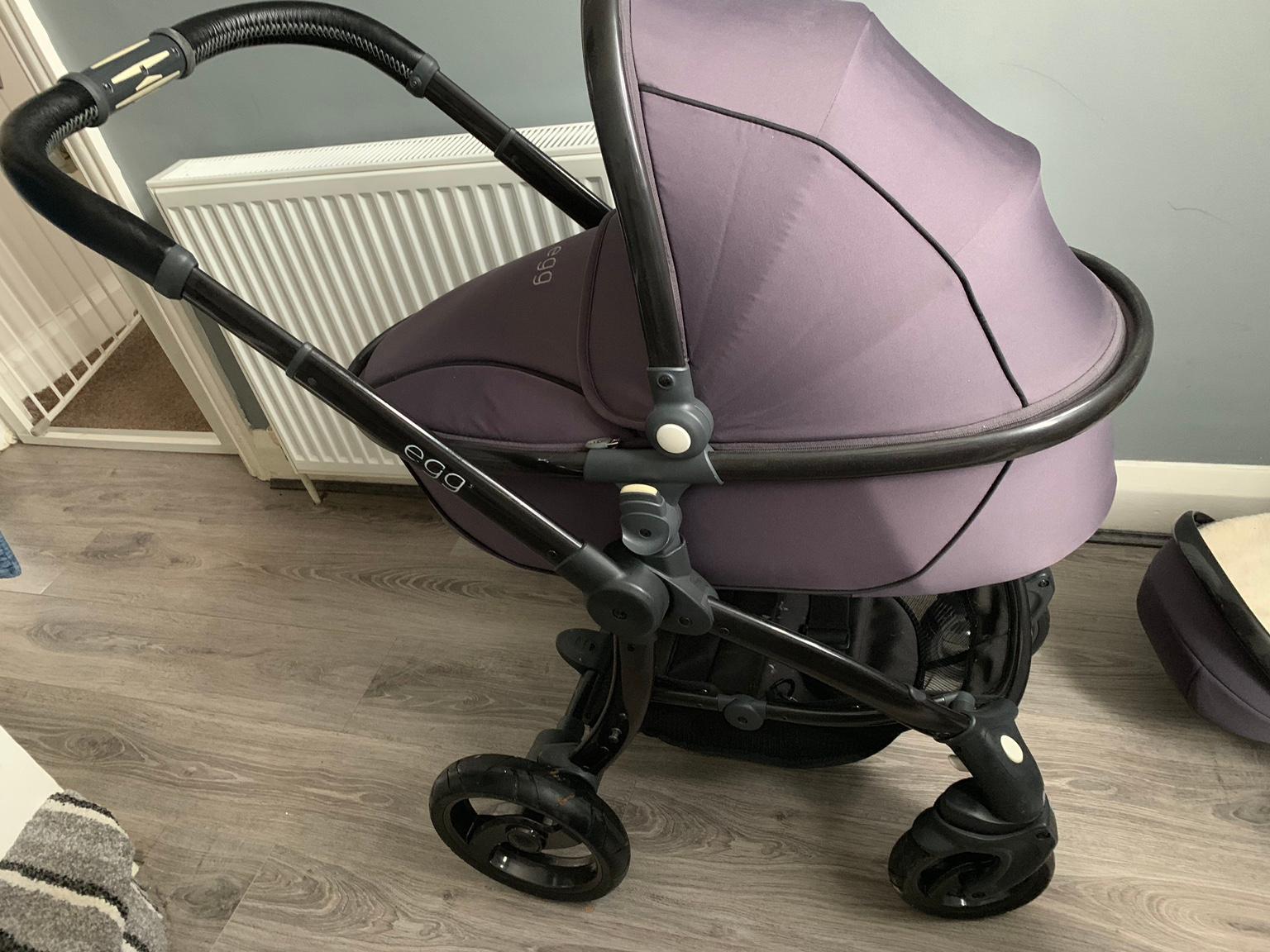 Egg Pram Storm Grey Purple in CH44 Wirral for 275.00 for sale Shpock