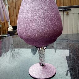 Pink glitter vase
